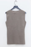 SWAYING/KNIT double-sided slim cardigan vest SW24SS1T48 marl